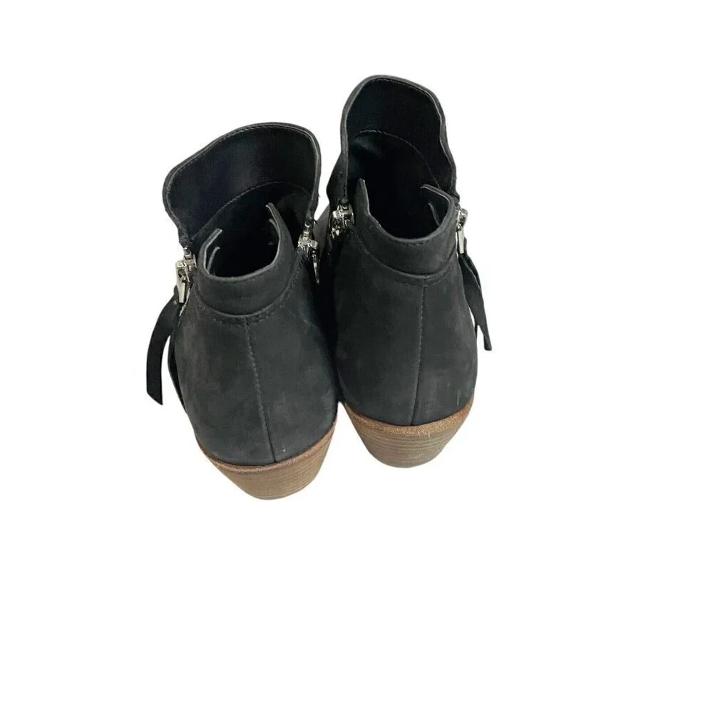 Sam Edelman Shoes Womens Size 8.5 Packer‎ Black Suede Zip Ankle Booties